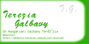 terezia galbavy business card